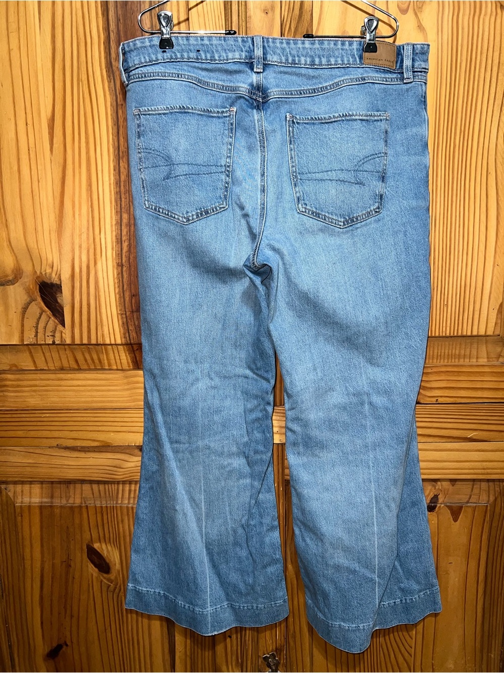 American Eagle Outfitters Light Blue Ankle Jeans 16 Short - Picture 3 of 6